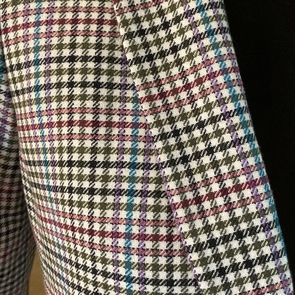 Talbots checked blazer, 1 button front, size 2P - Picture 2 of 7